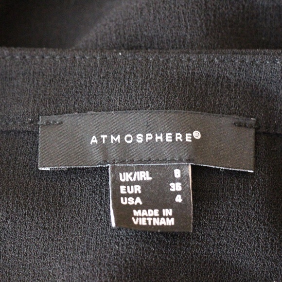 ATMOSPHERE Black Embellished Long Sleeve Dress - Picture 8 of 8